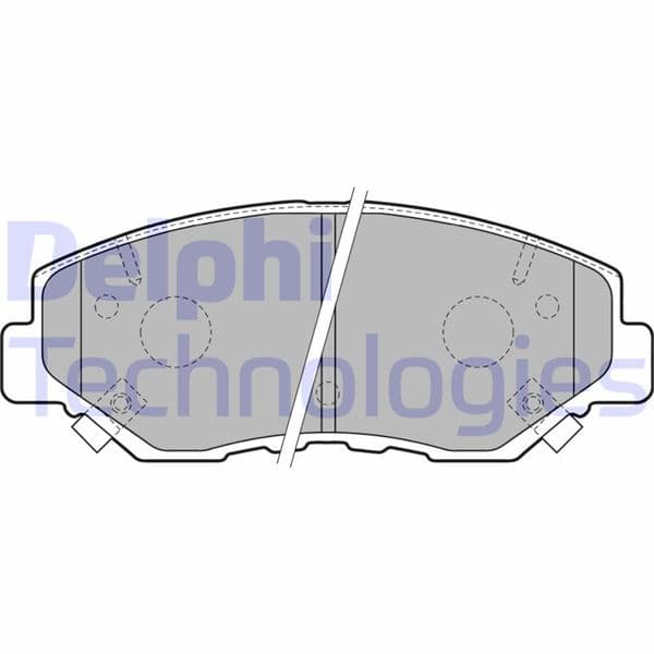 DELPHI ÖN FREN BALATA HONDA CIVIC 1.6L R16B 4 kapı sedan benzinli FC5 kasa 16- / CR-V 2.0L K20 RD kasa 02-06 OEM: 45022S9AA01-45022S9AE50-45022S9AE51 - DELPHI LP1806 kodlu oto yedek parça