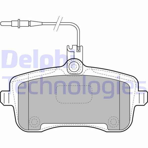 DELPHI ÖN BALATA P407 SW 1.6 2.0 HDI 2.0 1.8 16V 110 FAP 05/04 OEM: 4254.22-4253.47-4252.77-4253.35 - DELPHI LP1890 kodlu oto yedek parça