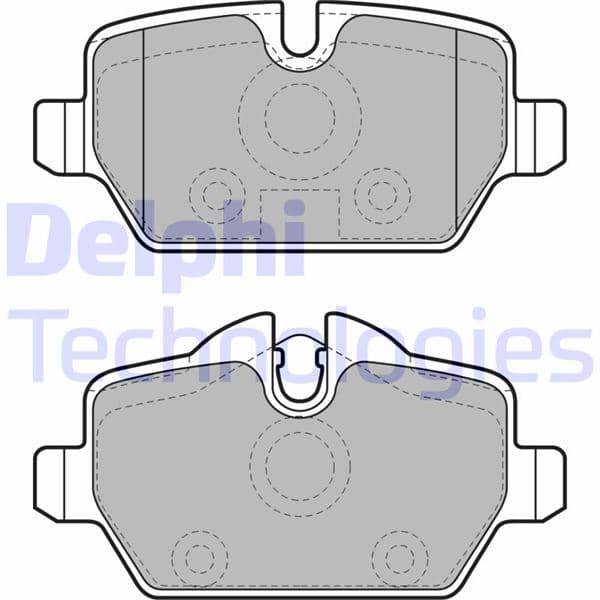 DELPHI FREN BALATASI ARKA BMW E81 E87 E90 E92 OEM: 34216788183 - DELPHI LP1924 kodlu oto yedek parça