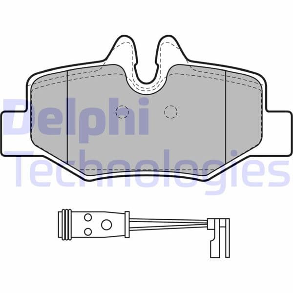 DELPHI FREN BALATASI ARKA MERCEDES VITO W639 03 OEM: A0064204420 - DELPHI LP1939 kodlu oto yedek parça