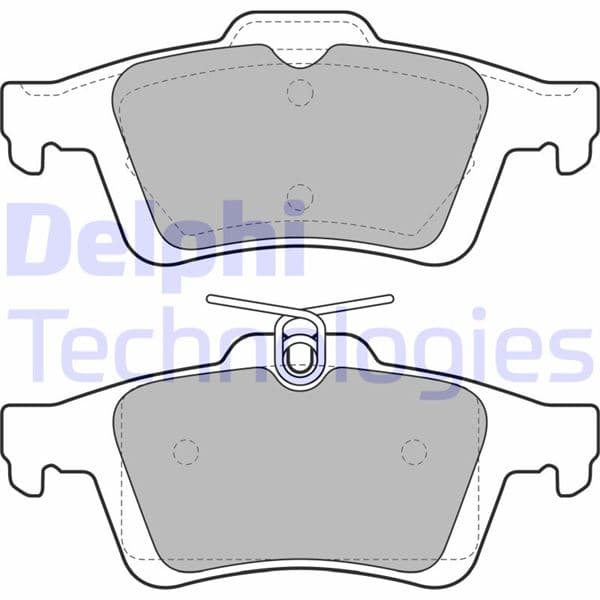 DELPHI ARKA BALATA FOCUS II CMAX 03 CONNECT 02 LAGUNA III 07 OPEL VECTRA C 02 SIGNUM 03 CITROEN C5 08 PEUGEOT P508 10 18 1647875980-4254.A8 OEM: 3M512M008AC-440601689R-93192623 - DELPHI LP1958 kodlu oto yedek parça