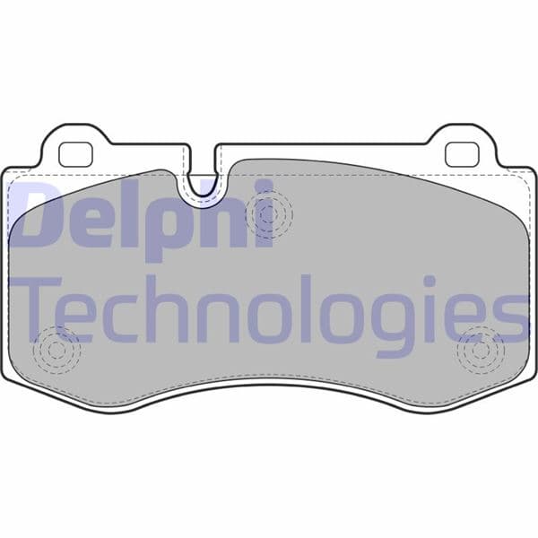 DELPHI FREN BALATASI ON MERCEDES W211 W221 C216 R230 OEM: A0044208020 - DELPHI LP1980 kodlu oto yedek parça