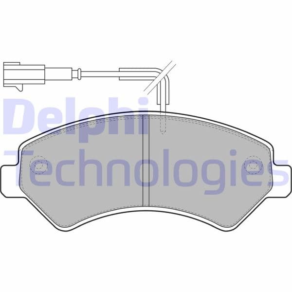 DELPHI ÖN FREN BALATASI BOXER-DUCATO-JUMPER 06 16 OEM: 1623842580-4254.63-4254.64-77366021 - DELPHI LP1993 kodlu oto yedek parça