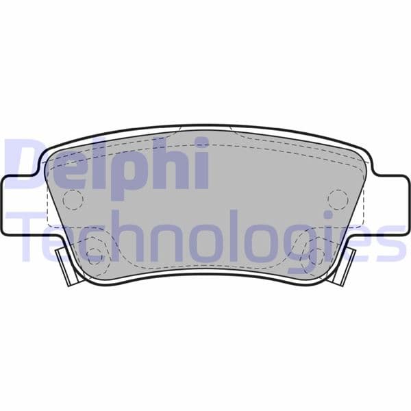 DELPHI ARKA FREN BALATA HONDA CR-V 2.2L N22A CTDi dizel RE6 06- / CR-V 2.0L R20 benzinli RE5 otomatik vites 07-15 / CR-V 1.6L N16A2 RE6 İ-DTEC dizel 4x2 4x4 13- OEM: 43022SWWG01-43022SWWG02-43022SWWG00 - DELPHI LP2047 kodlu oto yedek parça