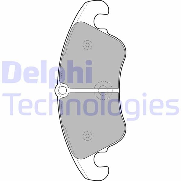 DELPHI ÖN BALATA FİŞLİ AUDI A4-A5-A6-A7-Q5 2008 OEM: 8K0698151D-8R0698151-4G0698151D - DELPHI LP2077 kodlu oto yedek parça
