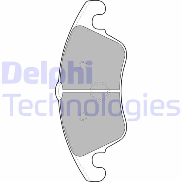 DELPHI FREN BALATASI ON MERCEDES W204 S204 C204 C218 W212 C207 OEM: A0074207520 - DELPHI LP2099 kodlu oto yedek parça