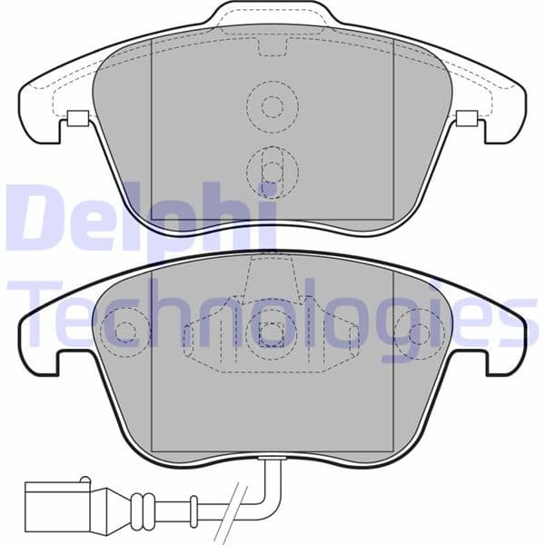 DELPHI ÖN BALATA TIGUAN-Q3 10 GDB1762 OEM: 5N0698151-5N0698151A-5N0698151B - DELPHI LP2110 kodlu oto yedek parça