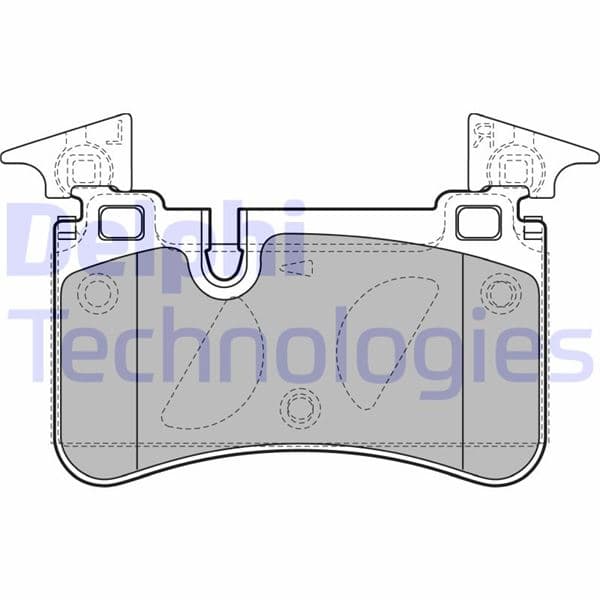 DELPHI FREN BALATASI ARKA MERCEDES AMG W204 S204 C204 C219 W211 W212 S212 R230 OEM: A0044208520 - DELPHI LP2151 kodlu oto yedek parça