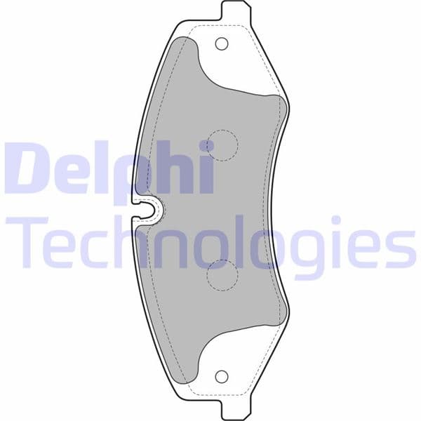 DELPHI FREN BALATASI ON LAND ROVER DEFENDER L663 L319 L462 RANGE ROVER L322 L405 L320 L494 L560 OEM: LR021253 - DELPHI LP2176 kodlu oto yedek parça