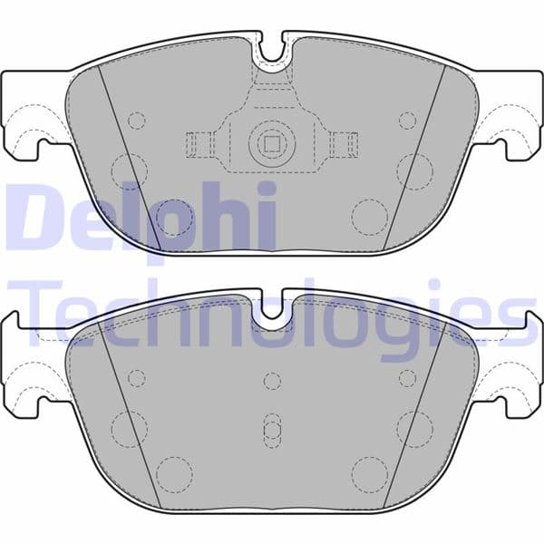 DELPHI ÖN FREN BALATASI PEUGEOT P407 04 10 P508 10 18 C5 08 14 C6 09 12 DS5 09 15 180mm OEM: 4254.73-1610104080-1611839380 - DELPHI LP2198 kodlu oto yedek parça
