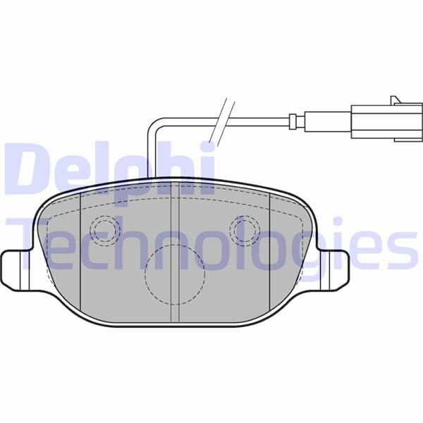 DELPHI FREN BALATASI ARKA ALFA ROMEO GİULİETTA 10 FİŞLİ OEM: 71770096-77365542 - DELPHI LP2223 kodlu oto yedek parça