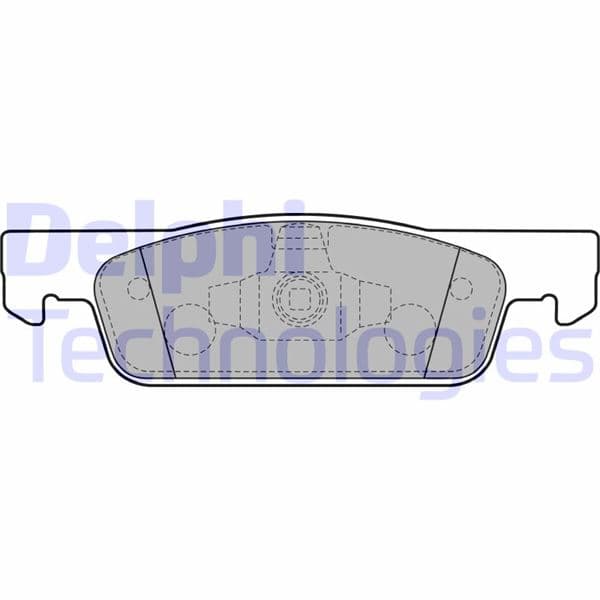 DELPHI ÖN FREN BALATA RENAULT CLIO IV 12 DACIA LOGAN II 12 SANDERO II 12 OEM: 410602581R-410605612R-410605951R - DELPHI LP2479 kodlu oto yedek parça
