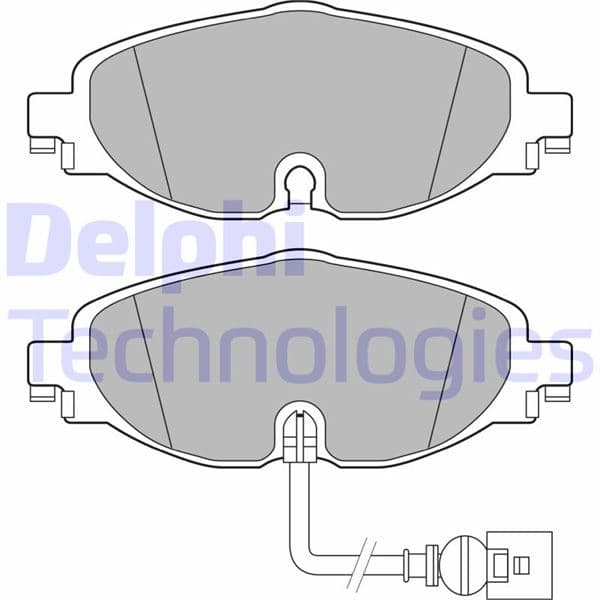 DELPHI ÖN BALATA GOLF7-A3-LEON-TIGUAN-PASSAT-OCTAVIA-SUPERB 12 OEM: 8V0698151-2K5698151-5Q0698151B - DELPHI LP2698 kodlu oto yedek parça