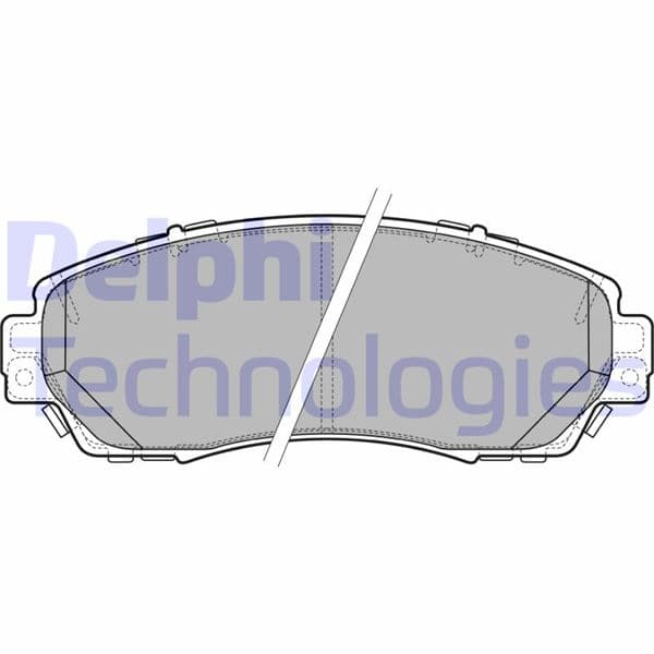 DELPHI ÖN BALATA HONDA CRV IV 12 2.2 DTEC-1.6DTEC OEM: 45022T1GG01 - DELPHI LP2710 kodlu oto yedek parça