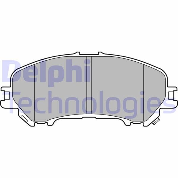DELPHI ÖN BALATA RENAULT KADJAR 15 KOLEOS II 15 NISSAN QASHQAI J11 13 X TRAIL III 14 OEM: 410604EA0A-D10604CA0A-410601596R - DELPHI LP3144 kodlu oto yedek parça