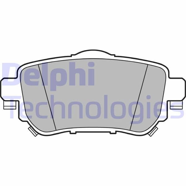 DELPHI ARKA FREN BALATA RENAULT KADJAR 15 KOLEOS II 18 / NISSAN QASHQAI 1.6L Dci R9M dizel 11- / X-TRAIL 1.6L Dci T32 12- OEM: 440605889R-440606633R-D40604CA0A - DELPHI LP3145 kodlu oto yedek parça