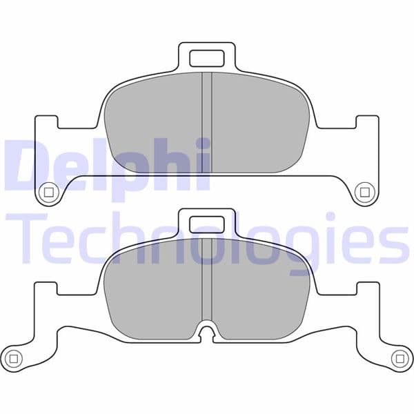 DELPHI FREN BALATASI ON A4 1.4 TFSI-A4 1.4 TFSI Avant-A4 2.0 TDI-A4 2.0 TDI Avant-A4 2.0 TDI OEM: 8W0698151AC-8W0698151AD-8W0698151AQ - DELPHI LP3239 kodlu oto yedek parça