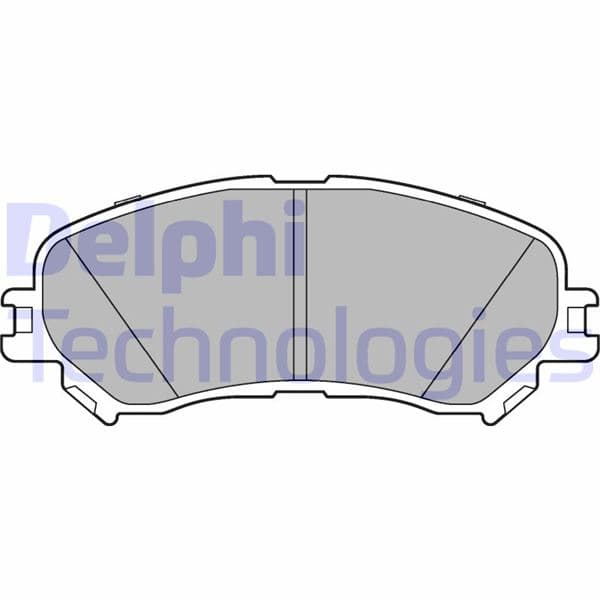 DELPHI ÖN FREN BALATASI RENAULT MEGANE IV 15 SCENIC IV 16 TALISMAN 15 ESPACE V 15 1.2TCe 1.3TCe 1.5dCi 1.6dCi OEM: 410606124R-7711946205 - DELPHI LP3275 kodlu oto yedek parça