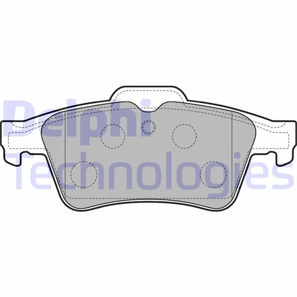 DELPHI ARKA FREN BALATASI PEUGEOT P508 10 18 OEM: 1647875980-4254.A8-4254.39 - DELPHI LP3303 kodlu oto yedek parça