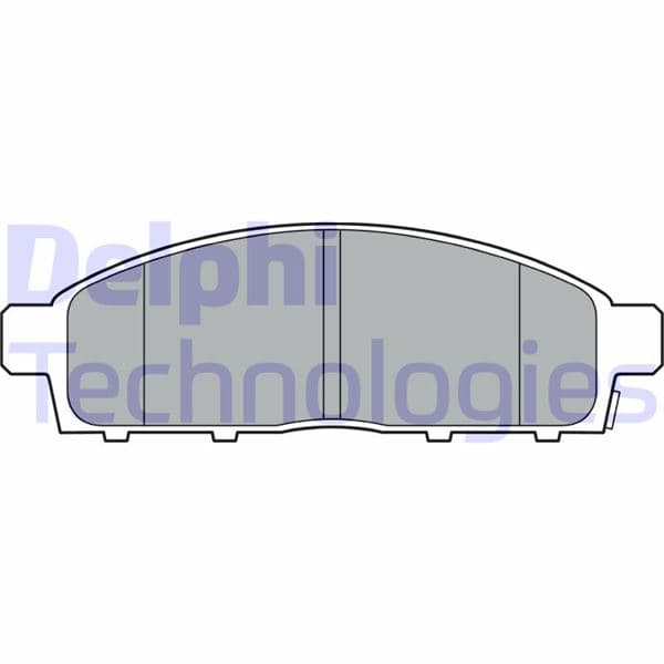DELPHI FREN BALATASI ÖN FIAT FULLBACK 16 MITSUBISHI L200 14 OEM: 6000609714-6000609715-4605B233 - DELPHI LP3313 kodlu oto yedek parça