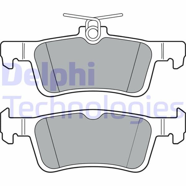 DELPHI ARKA BALATA FIESTA VII 17 OEM: KTK1BC2M007AC-2123543 - DELPHI LP3369 kodlu oto yedek parça