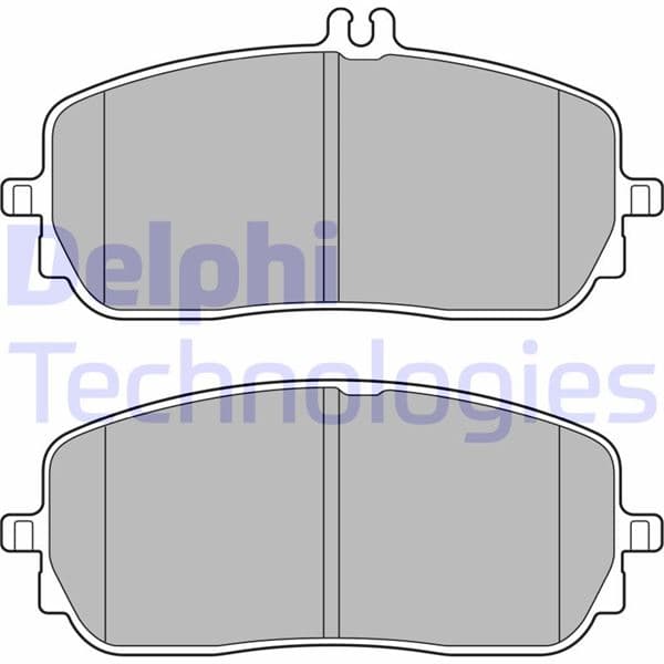 DELPHI FREN BALATASI ON MERCEDES W177 V177 W247 C118 X118 H247 X247 V167 OEM: A0004203005 - DELPHI LP3437 kodlu oto yedek parça
