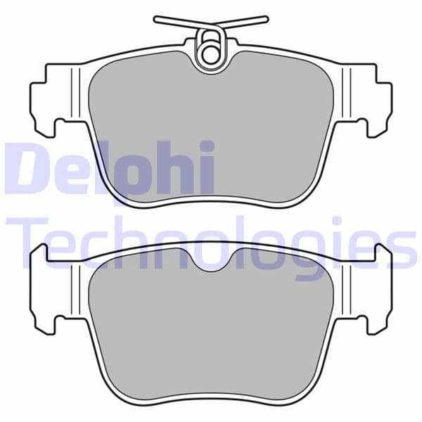DELPHI FREN BALATASI ARKA AUDI-CUPRA-SEAT-SKODA-VW 07/2019> OEM: 5WA698451A - DELPHI LP3669 kodlu oto yedek parça