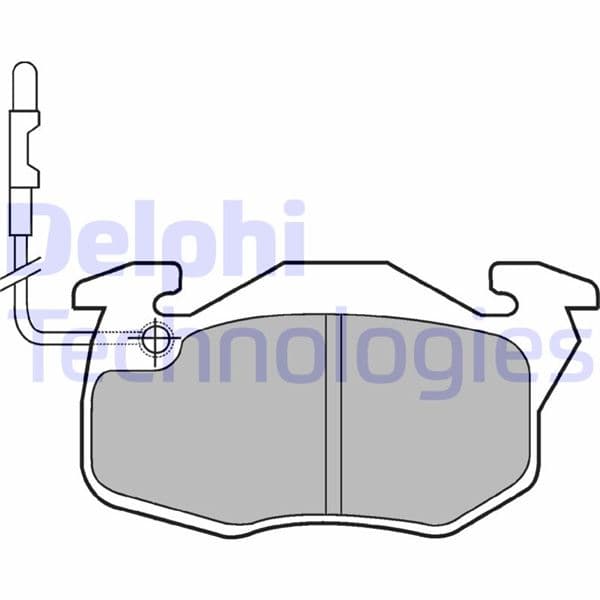 DELPHI ÖN BALATA R9-R11-R19 CLIO-EXP-P106-P206 OEM: 7711130034-7701202711-WVA20905 - DELPHI LP490 kodlu oto yedek parça