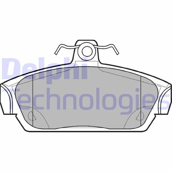 DELPHI ÖN BALATA ROVER MG TF 115 120 135 160 02 MGF RD 1.6 1.8 95-02 GDB859 GDB1214 OEM: GBP90318-SEM100020-GBP90320AF - DELPHI LP653 kodlu oto yedek parça