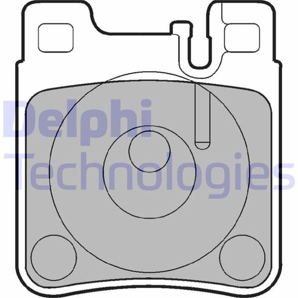 DELPHI FREN BALATASI ARKA MERCEDES W203 C208 W124 W210 W140 OEM: A0034204920 - DELPHI LP841 kodlu oto yedek parça