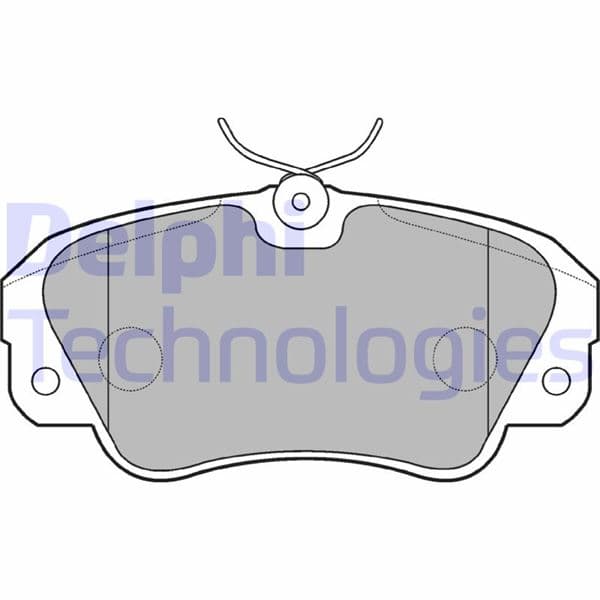 DELPHI FREN BALATASI ÖN OPEL OMEGA B. SENATOR 89 - DELPHI LP848 kodlu oto yedek parça