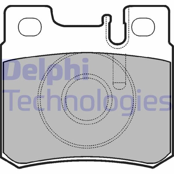 DELPHI FREN BALATASI ARKA MERCEDES W201 W202 W210 W124 R170 OEM: A0054201720 - DELPHI LP946 kodlu oto yedek parça