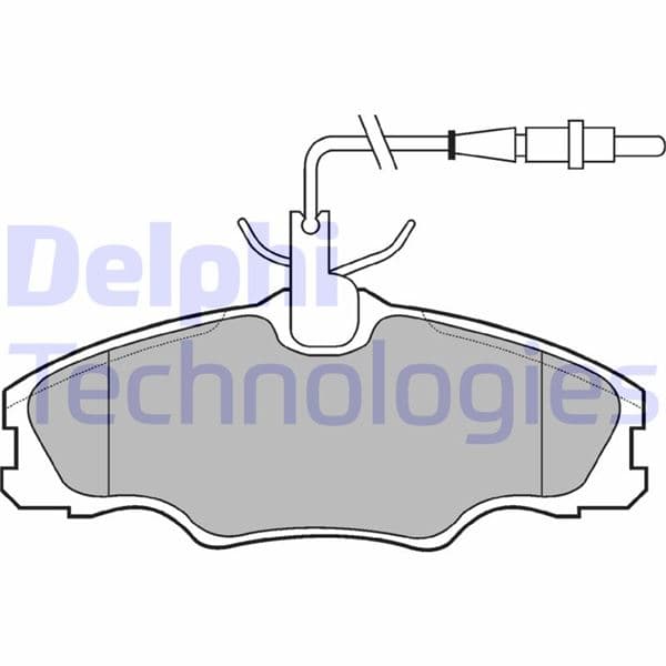 DELPHI ÖN BALATA FİŞLİ P406 1.6 1.8 95/10.04 XANTIA XM OEM: 4251.31-4252.68 - DELPHI LP985 kodlu oto yedek parça