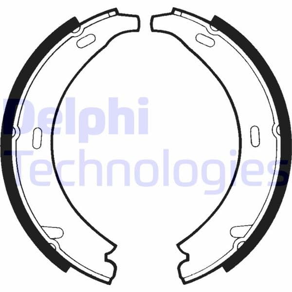 DELPHI FREN BALATASI ARKA PARK FRENI MERCEDES W201 W124 W168 W169 W245 W414 W202 W203 C209 W461 OEM: A1244200720 - DELPHI LS1371 kodlu oto yedek parça