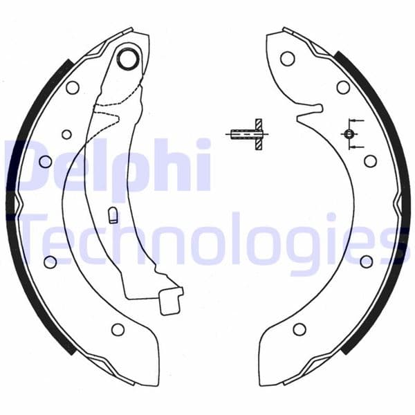 DELPHI FREN PABUCU ARKA CITROEN BERLİNGO. BERLİNGO MULTİSPACE. XSARA PİCASSO / PEUGEOT PARTNER. RANCH 07/96  - DELPHI LS1716 kodlu oto yedek parça