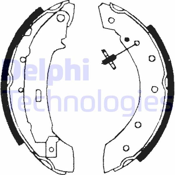 DELPHI ARKA PABUÇ BALATA CLIO-LOGAN-TWİNGO-P106-P206-P306 OEM: 7701208111-4241.J5-7701206962 - DELPHI LS1717 kodlu oto yedek parça