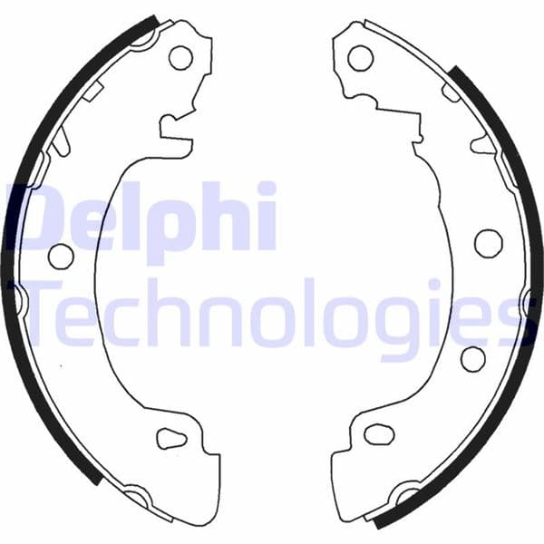 DELPHI ARKA PABUÇ BALATA RENAULT MEGANE 96 1.4-1.6 1.8 1.9D 1.9DTİ 2.0 203x39 OEM: 7701204835-7701207266-7701207268 - DELPHI LS1724 kodlu oto yedek parça