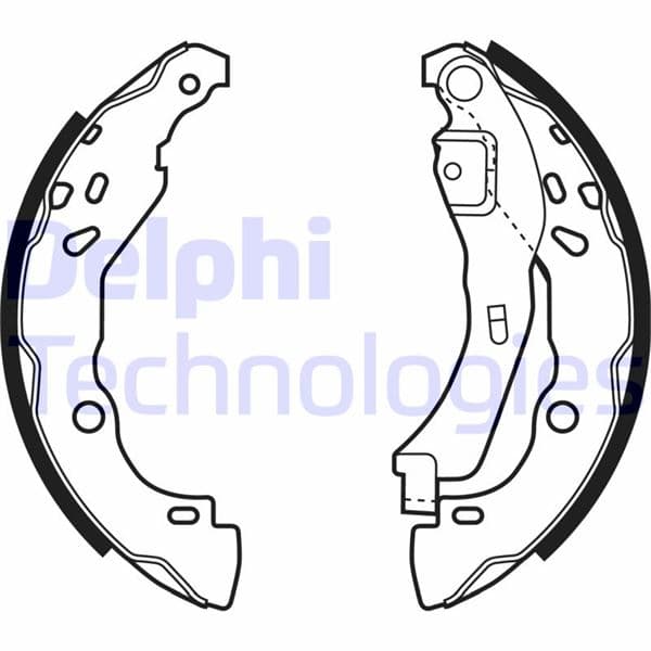 DELPHI ARKA FREN PABUÇ BALATASI RENAULT CLIO II 98 CLIO IV 12 CLIO SYMBOL 02 SYMBOL III 13 DACIA SANDERO 08 LOGAN 06 SANDERO II 12 LOGAN II 12 OEM: 440609415R-6001551409-7701207178 - DELPHI LS1929 kodlu oto yedek parça