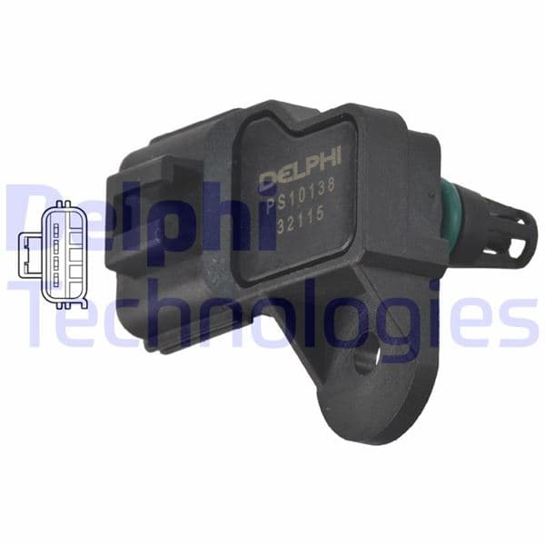 DELPHI EMME MANIFOLD BASINÇ MAP SENSÖRÜ BOXER 3-JUMPER 3-2.2 HDI TRANSIT V347 2.2TDCI-2.4TDCI 06 14 OEM: 1920.LA-1503280-6C119F479AB - DELPHI PS10138 kodlu oto yedek parça