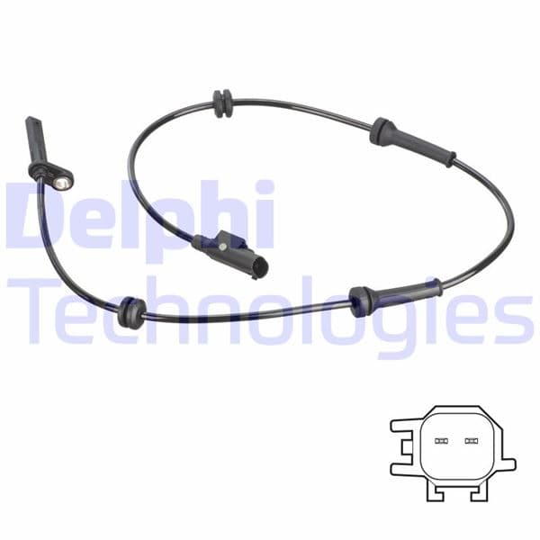 DELPHI ABS SENSÖRÜ FİORİNO-LİNEA-QUBO 10-2006 OEM: 51782490-52081840 - DELPHI SS20816 kodlu oto yedek parça