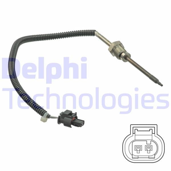 DELPHI EGZOZ SICAKLIK SENSORU KAT. UZERINDE MERCEDES W203 S203 W204 S204 C209 A209 C219 W211 S211 W221 OEM: A0009058900 - DELPHI TS30217 kodlu oto yedek parça