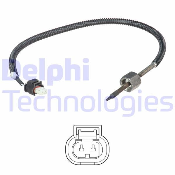 DELPHI EGZOZ SICAKLIK SENSORU KAT. ONCESI MERCEDES W205 W212 C218 C253 OEM: A0009058904 - DELPHI TS30222 kodlu oto yedek parça