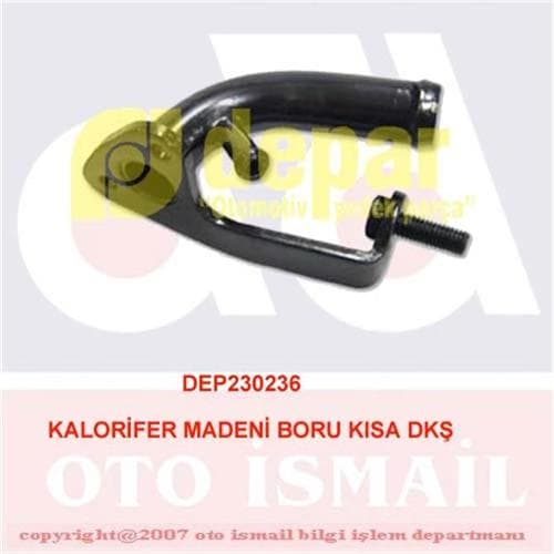 DEPAR KALORİFER MADENİ BORU KISA DKŞ 4383102 OEM: 4383102 - DEPAR 0236 kodlu oto yedek parça