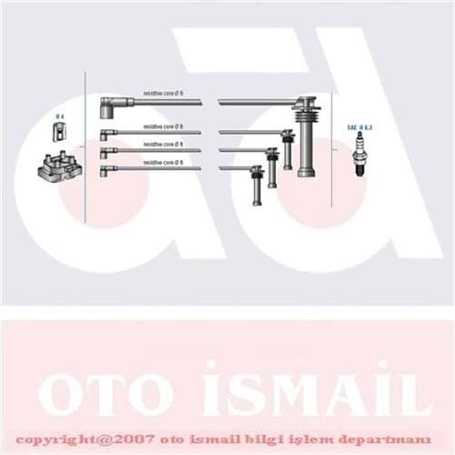 DODUCO BUJİ KABLO TK FOCUS 1.6 16V ZTEC S MOTOR 99 11107040-741742743 OEM: 11107040-741742743 - DODUCO 7688 kodlu oto yedek parça