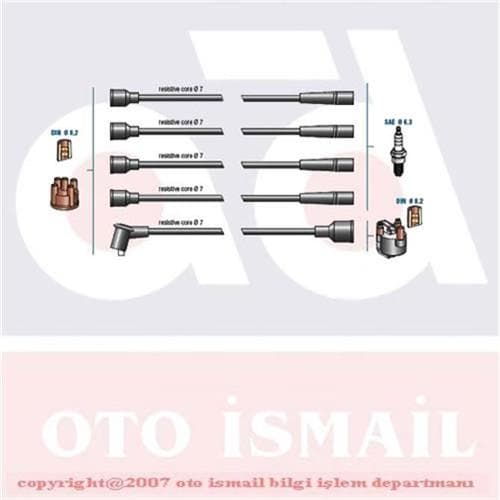 DODUCO BUJİ KABLO TK TAUNUS 1.6-2.0 82-90 -SIERRA 1.6-2.0 82-90 80B612280AA OEM: 80B612280AA - DODUCO 7730 kodlu oto yedek parça