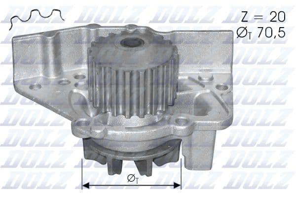 DOLZ DEVİRDAİM DUCATO-BOXER-JUMPER-JUMPY-XSARA-SCUDO-P406-EXPERT 1.9 TD OEM: 1201.A8-71739137-1741066G01 - DOLZ C119 kodlu oto yedek parça