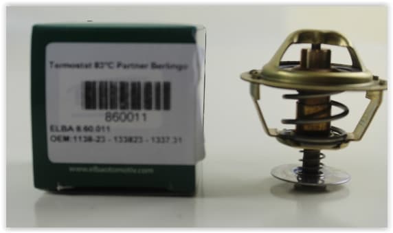 ELBA TERMOSTAT 83C PARTNER-BERLINGO-DUCATO-SCUDO-P206-P307-P406 1.9D-2.0HDI OEM: 1338.23-9616090180 - ELBA 860011 kodlu oto yedek parça