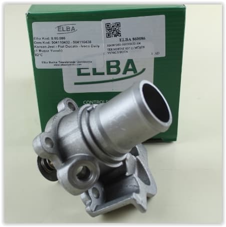 ELBA TERMOSTAT 82C 1 MÜŞÜR YUVALI DUCATO 2.3MJT-IVECO DAILY 2.3MJTD 504387382-504110432-504013931 OEM: 504387382-504110432-504013931 - ELBA 860086 kodlu oto yedek parça