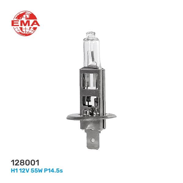 EMA AMPUL H1 12V 55W HALOGEN  - EMA 128001 kodlu oto yedek parça