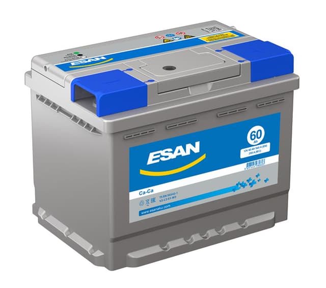 ESAN AKÜ 60 Ah STANDART TAM KAPALI L2 175x242x190  - ESAN 506070101307 kodlu oto yedek parça